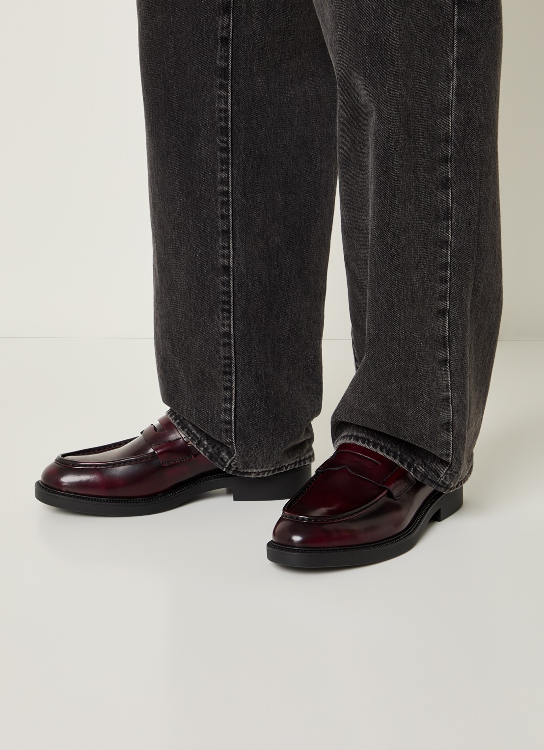 Vagabond Shoemakers Alex M loafer van leer - voorkant 3 bruin
