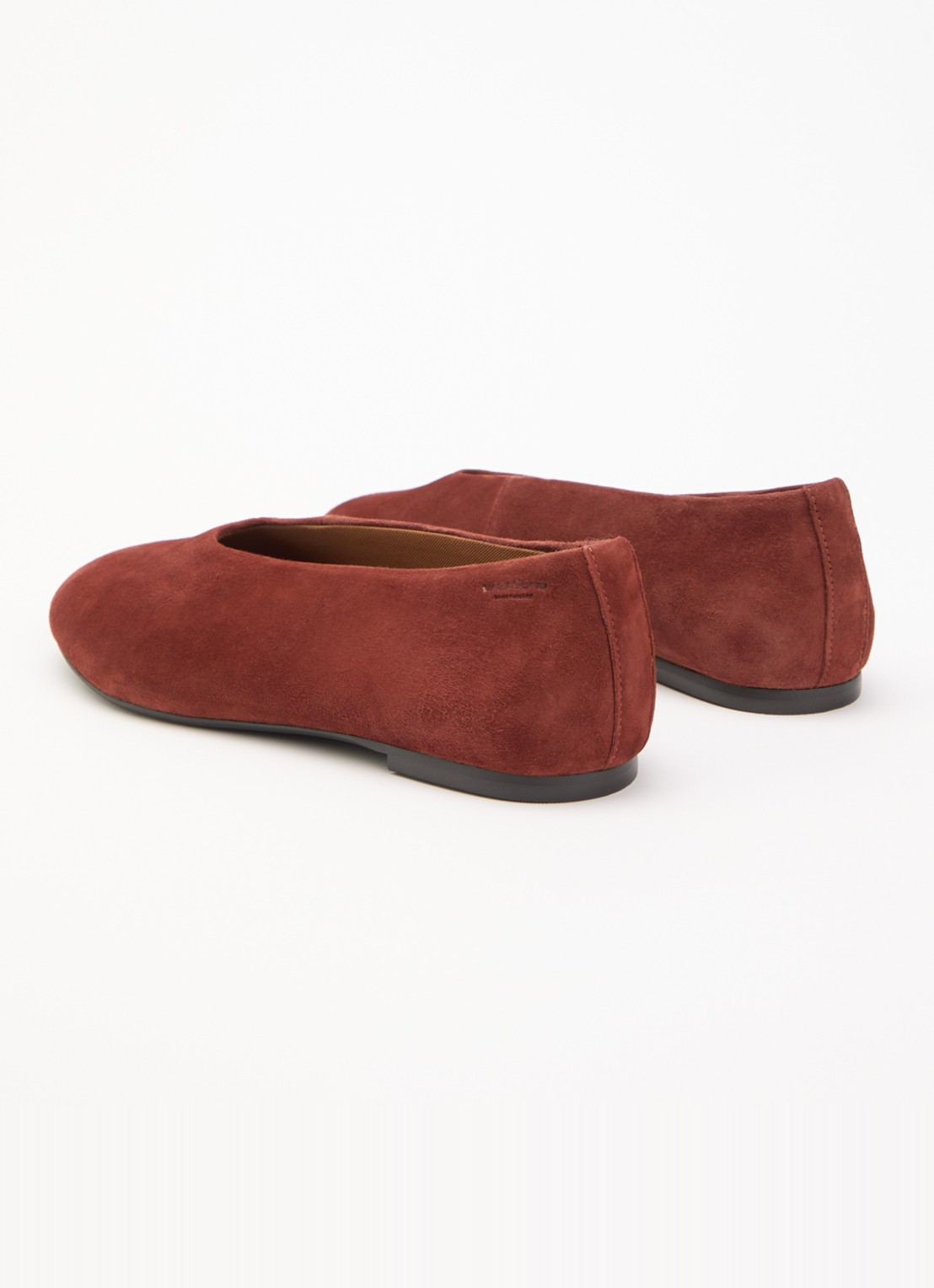 Vagabond Shoemakers Aleya ballerina van geitensuède - achterkant steenrood