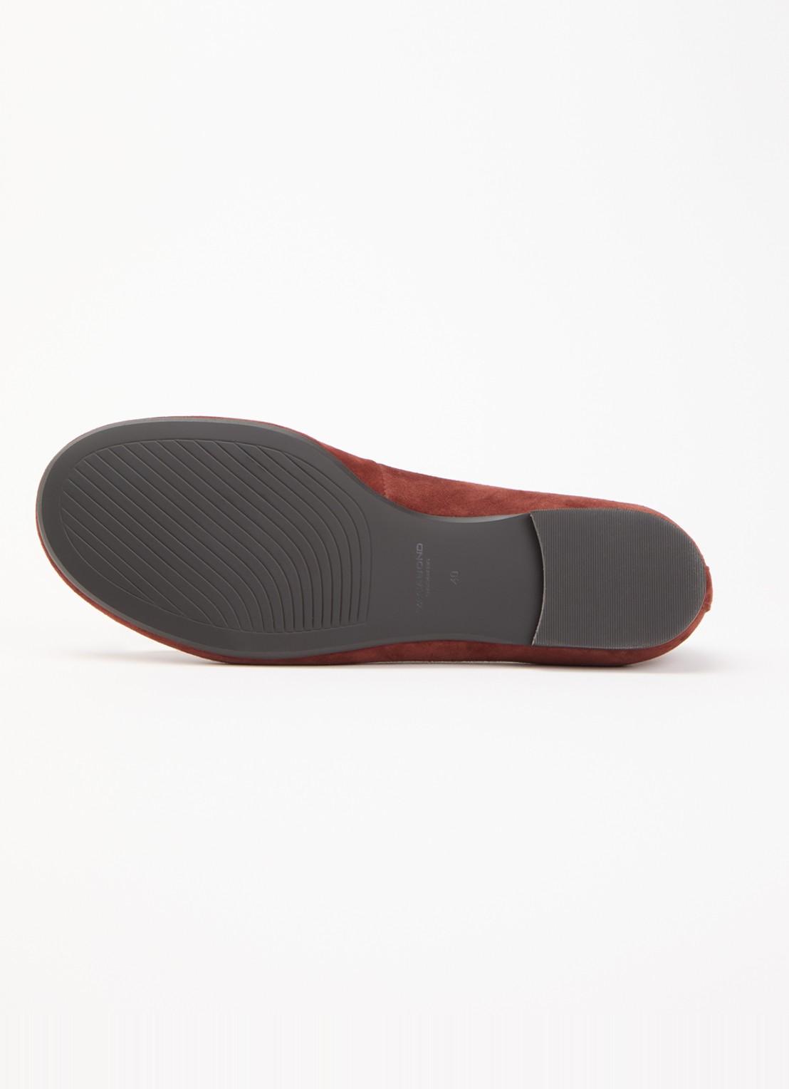 Vagabond Shoemakers Aleya ballerina van geitensuède - detail 5 steenrood