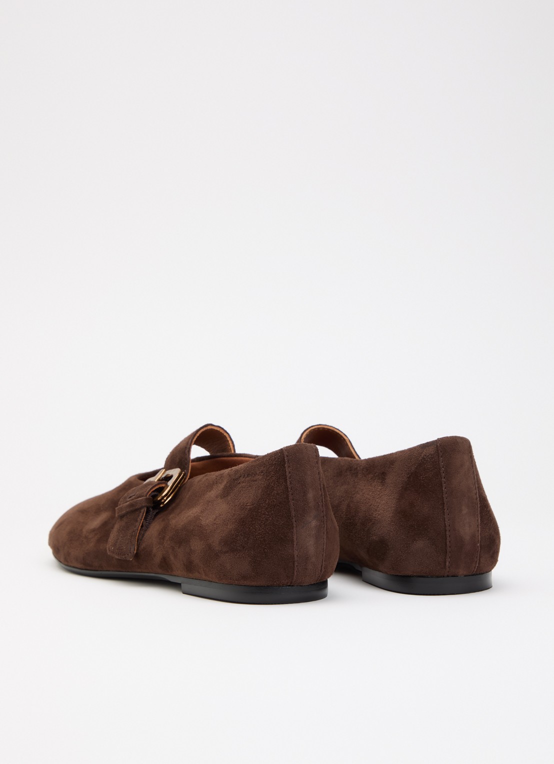 Vagabond Shoemakers Aleya ballerina van geitensuède - achterkant 5 bruin