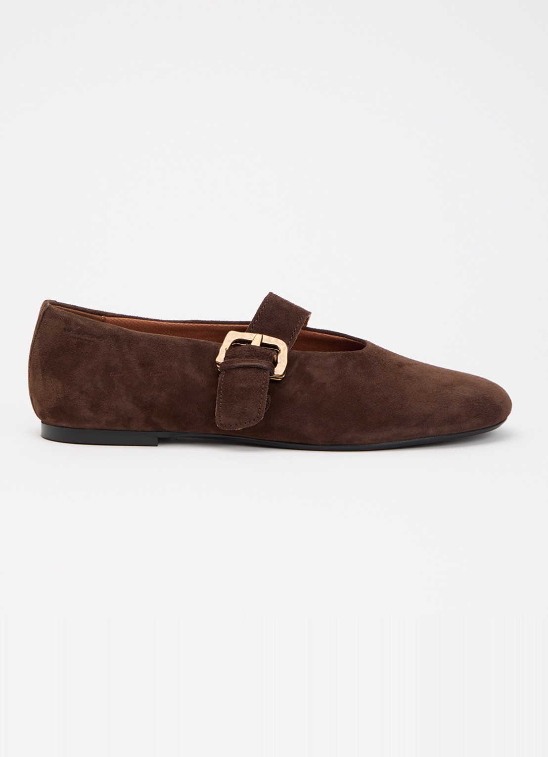 Vagabond Shoemakers Aleya ballerina van geitensuède - voorkant 4 bruin