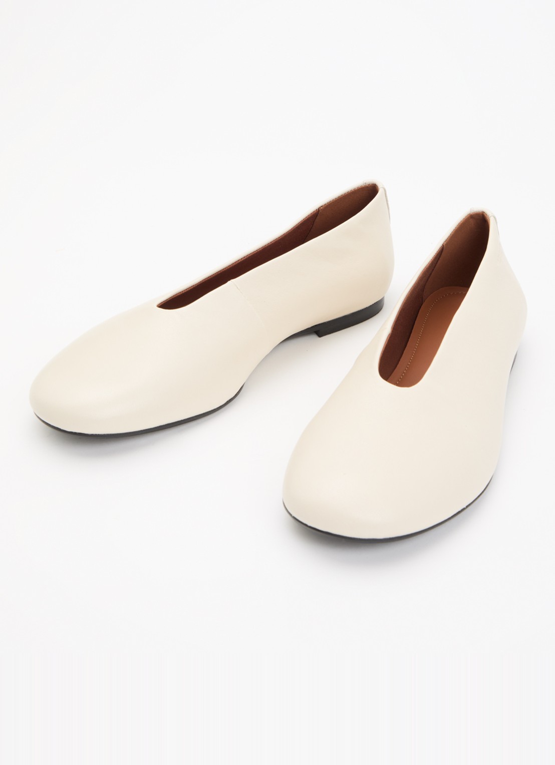 Vagabond Shoemakers Aleya ballerina van schapenleer - detail 3 creme