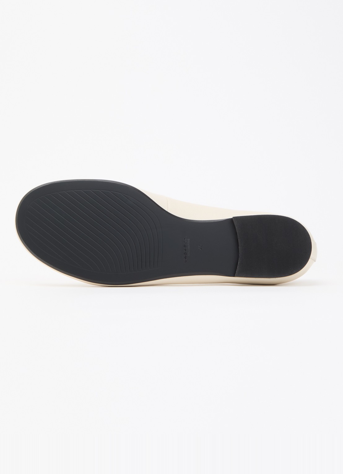 Vagabond Shoemakers Aleya ballerina van schapenleer - detail 5 creme