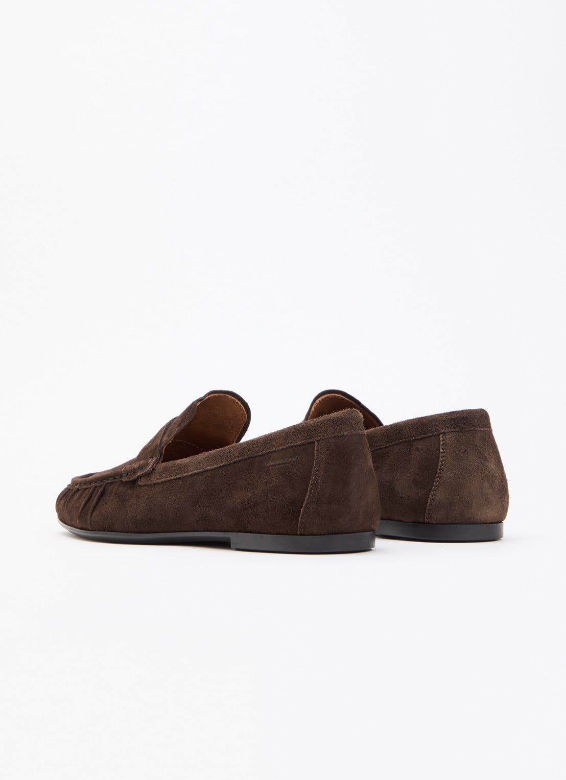 Vagabond Shoemakers Aleya loafer van geitensuède - achterkant 2 donkerbruin