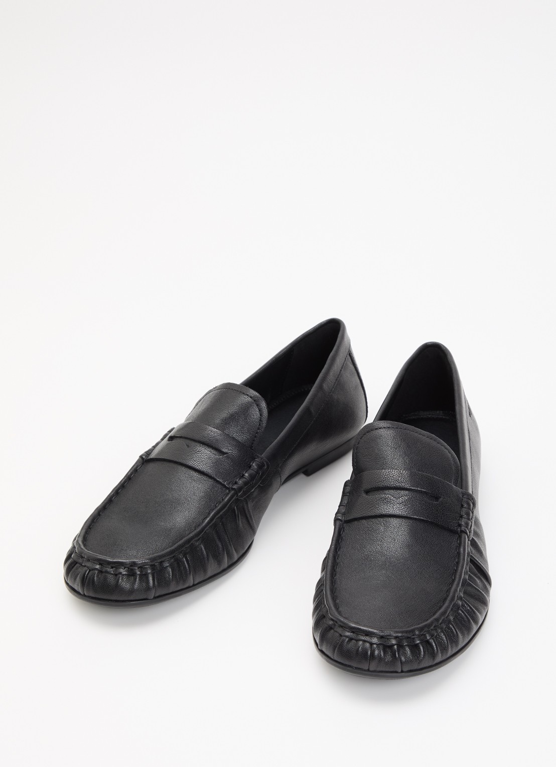 Vagabond Shoemakers Aleya loafer van schapenleer - detail zwart