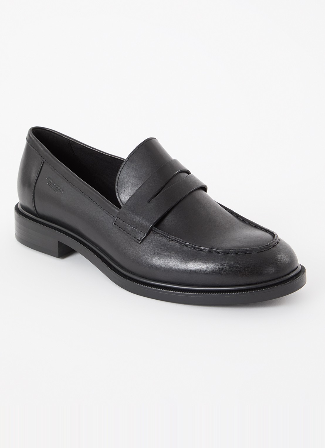 Vagabond Shoemakers Amina loafer van leer - voorkant zwart