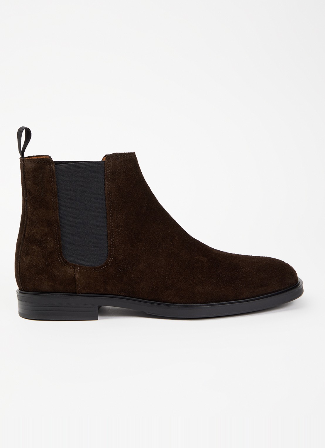 Vagabond Shoemakers Andrew chelsea boot van suède - voorkant 4 chocoladebruin