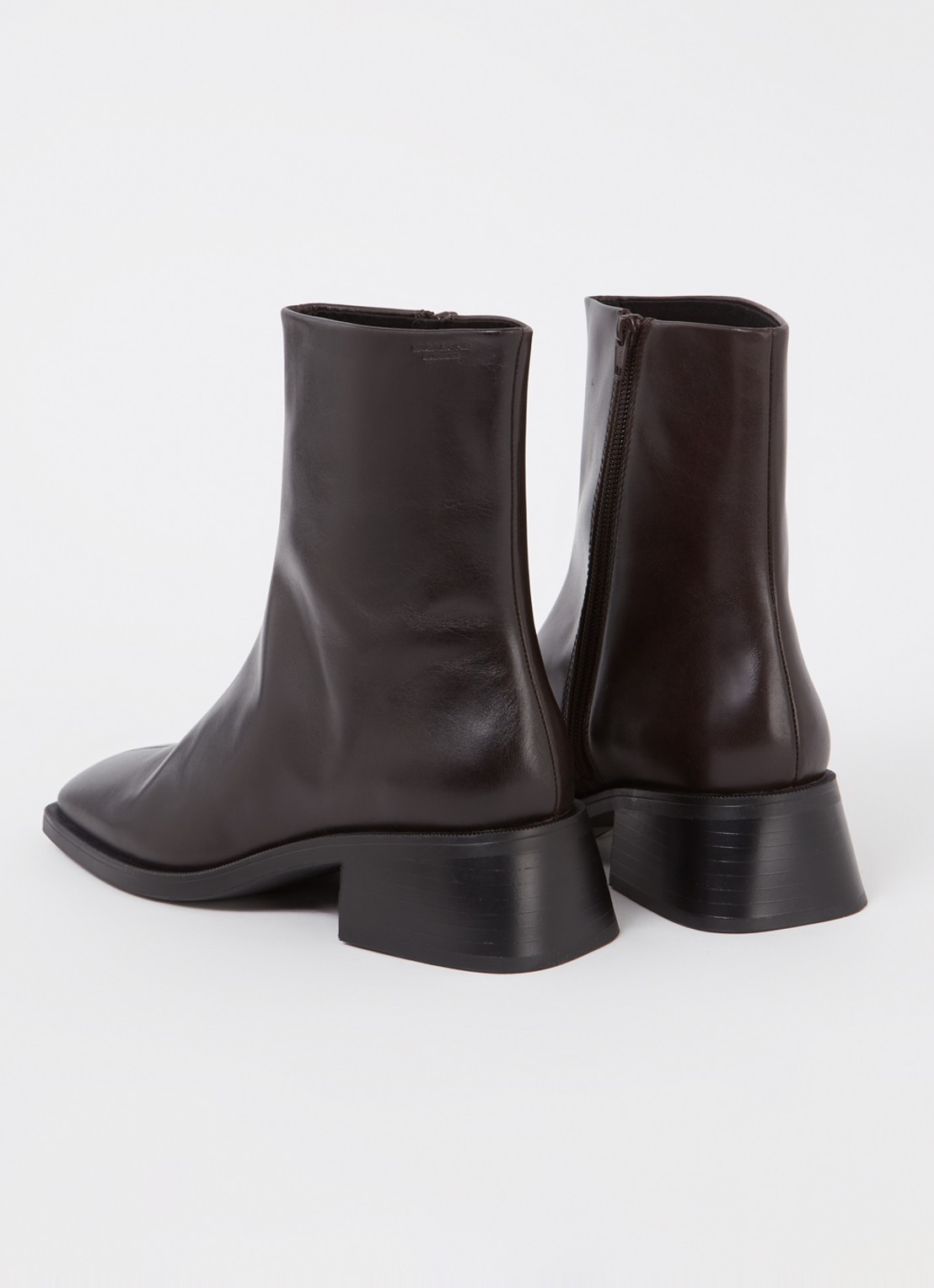 Vagabond Shoemakers Blanca enkellaarsje van leer - achterkant 5 donkerbruin