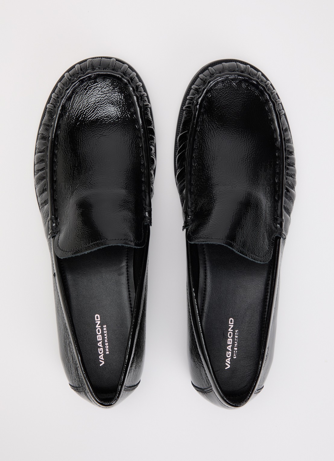 Vagabond Shoemakers Brandi loafer van leer met lakfinish - detail 3 zwart