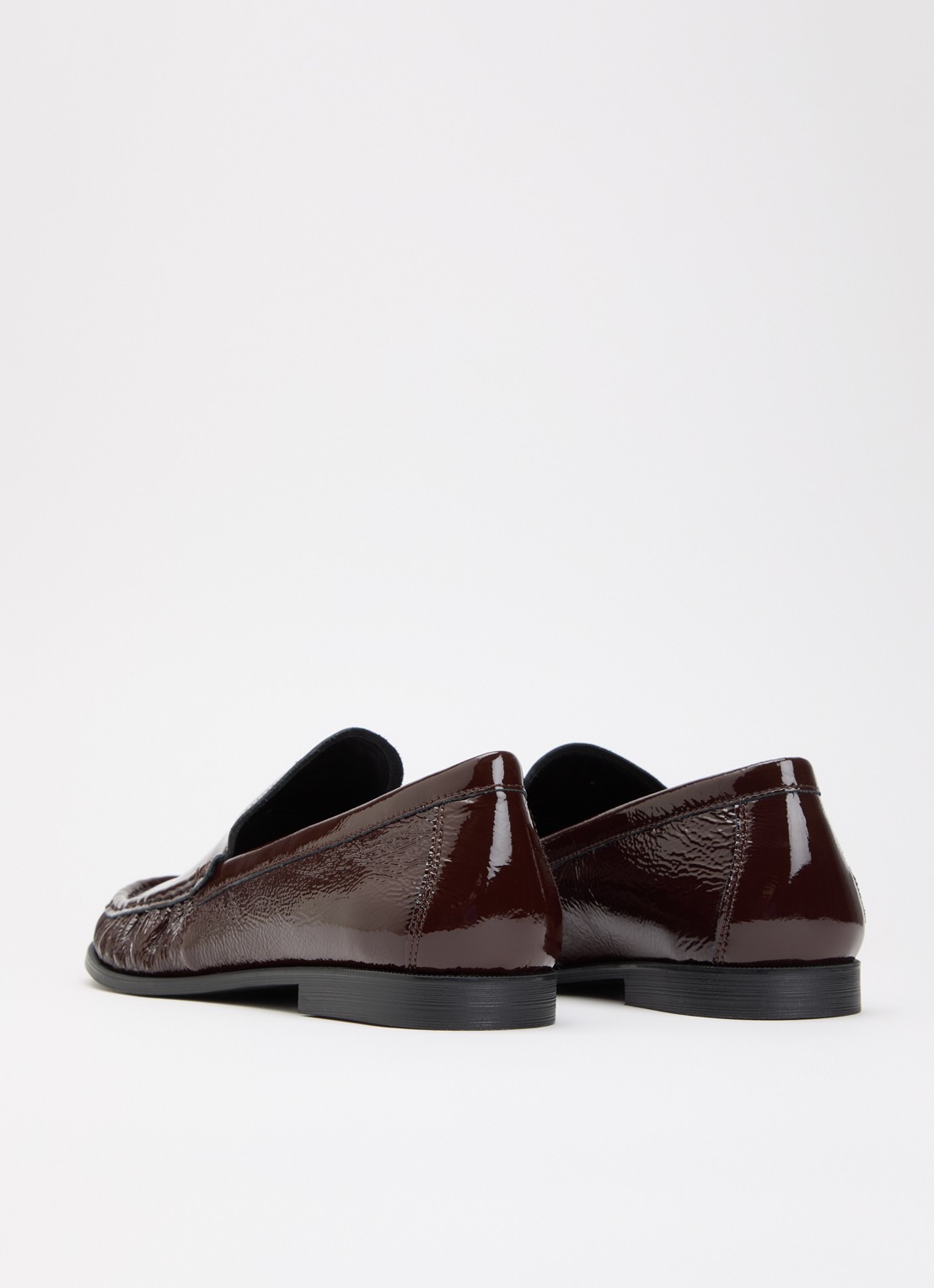 Vagabond Shoemakers Brandi loafers van leer met lakfinish - achterkant 5 bruin
