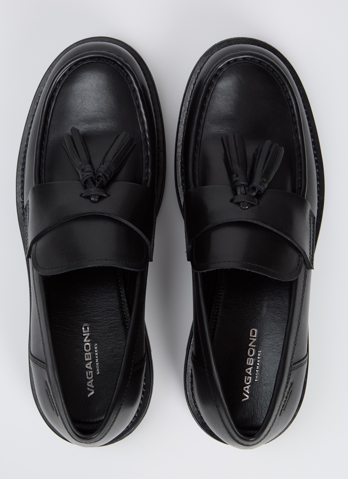 Vagabond Shoemakers Cameron loafer van leer - detail 3 zwart