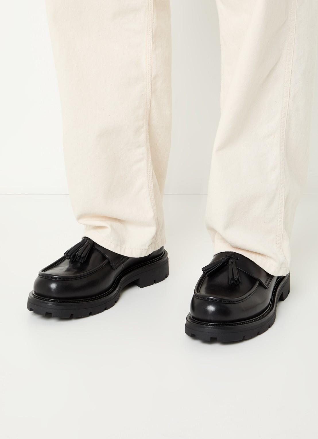 Vagabond Shoemakers Cameron loafer van leer - voorkant 6 zwart