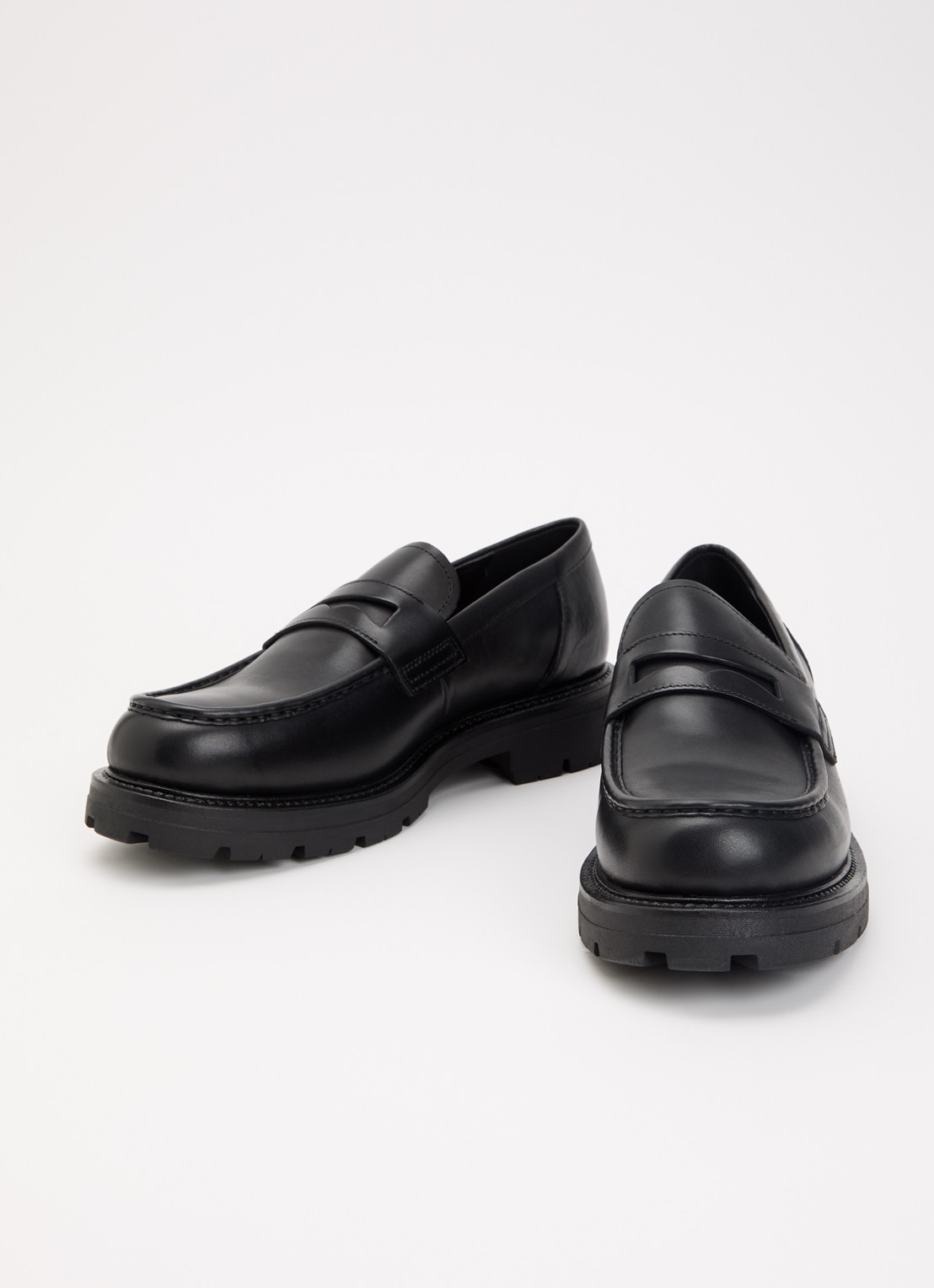 Vagabond Shoemakers Cameron loafer van leer - detail zwart