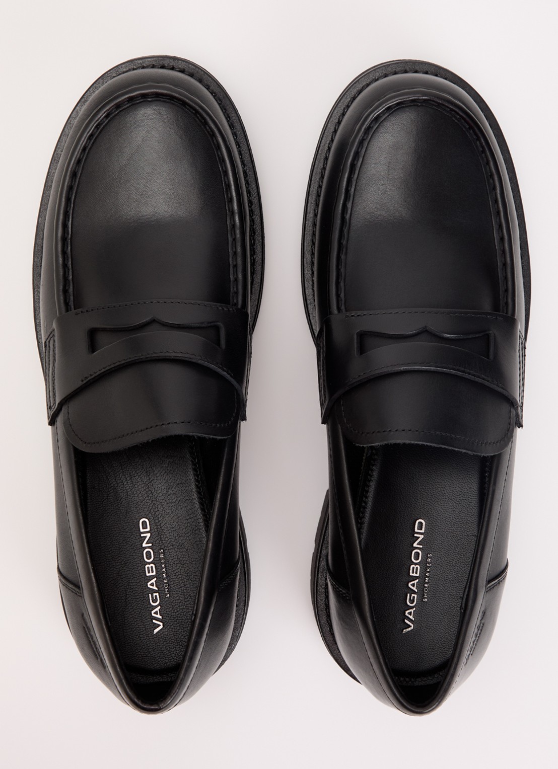 Vagabond Shoemakers Cameron loafer van leer - detail 2 zwart
