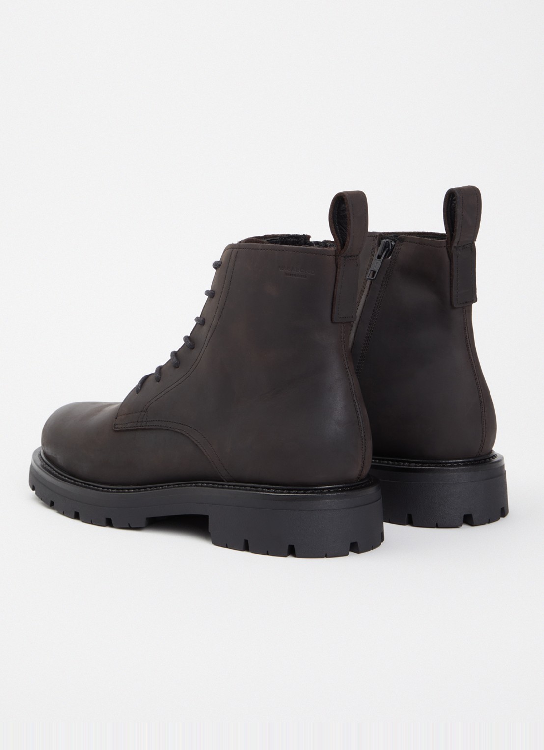 Vagabond Shoemakers Cameron veterboot van leer - achterkant donkerbruin