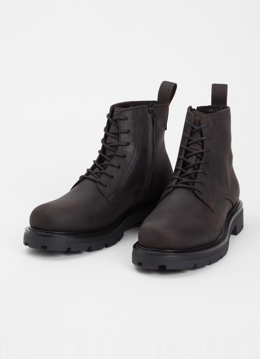 Vagabond Shoemakers Cameron veterboot van leer - detail 2 donkerbruin