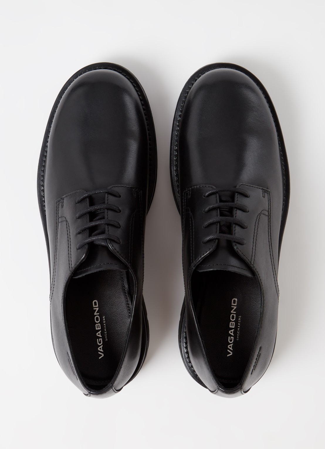 Vagabond Shoemakers Cameron veterschoen van leer - detail 5 zwart