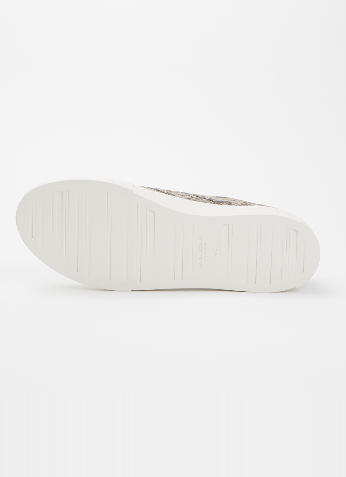 Vagabond Shoemakers Cody sneaker van geitenleer met slangenprint - detail 6 beige