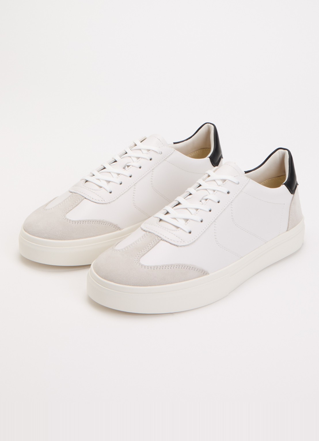 Vagabond Shoemakers Cody sneaker van leer met details van suède - detail wit