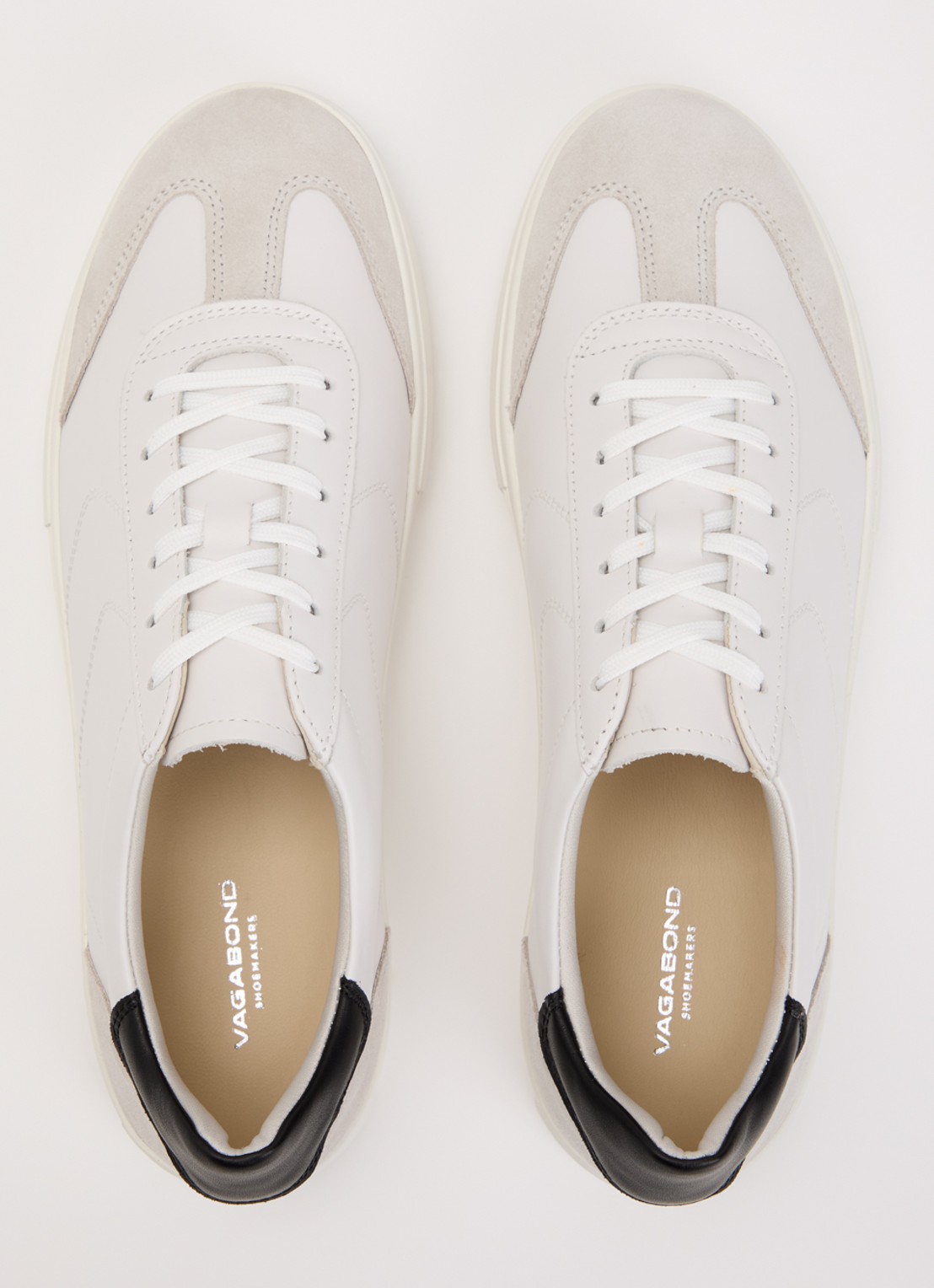 Vagabond Shoemakers Cody sneaker van leer met details van suède - detail 2 wit