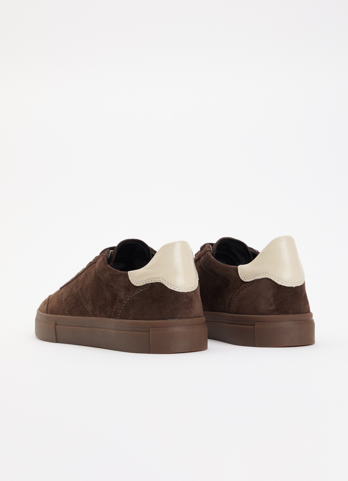 Vagabond Shoemakers Cody sneaker van suède - achterkant donkerbruin