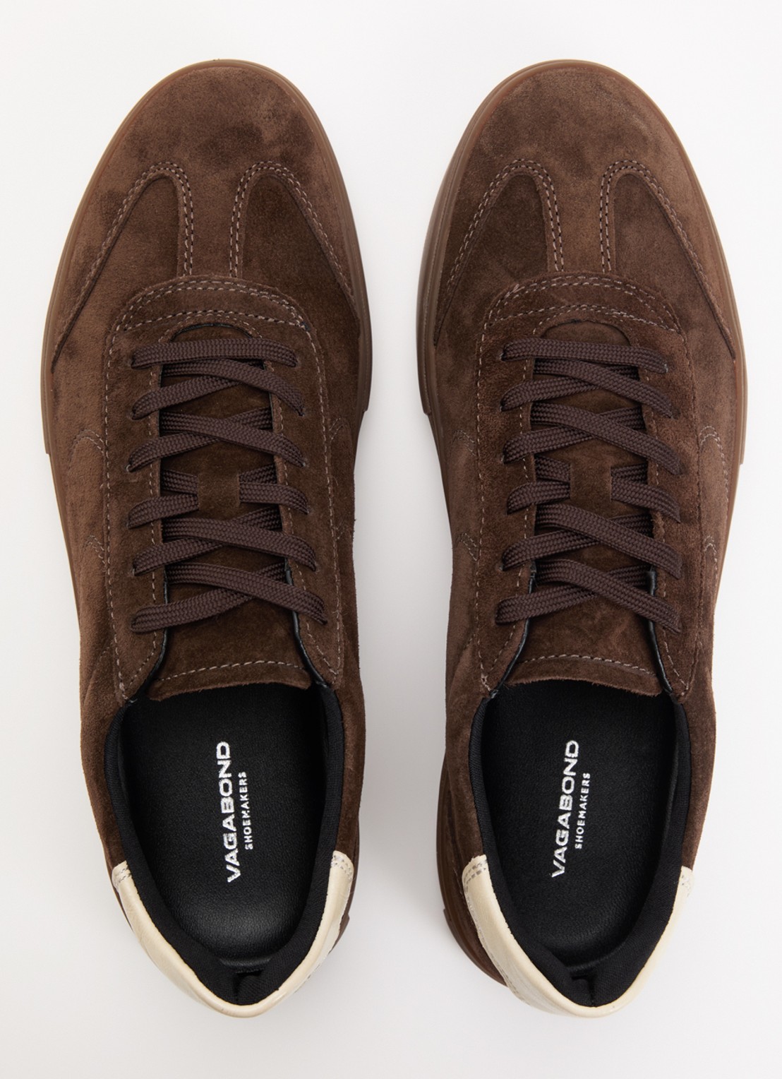 Vagabond Shoemakers Cody sneaker van suède - detail 5 donkerbruin