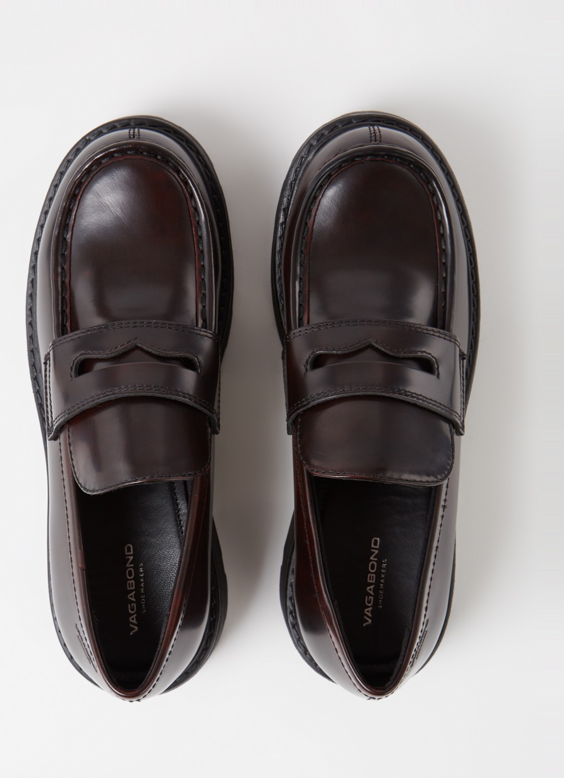 Vagabond Shoemakers Cosmo 2.0 loafer van leer - detail 3 bordeauxrood