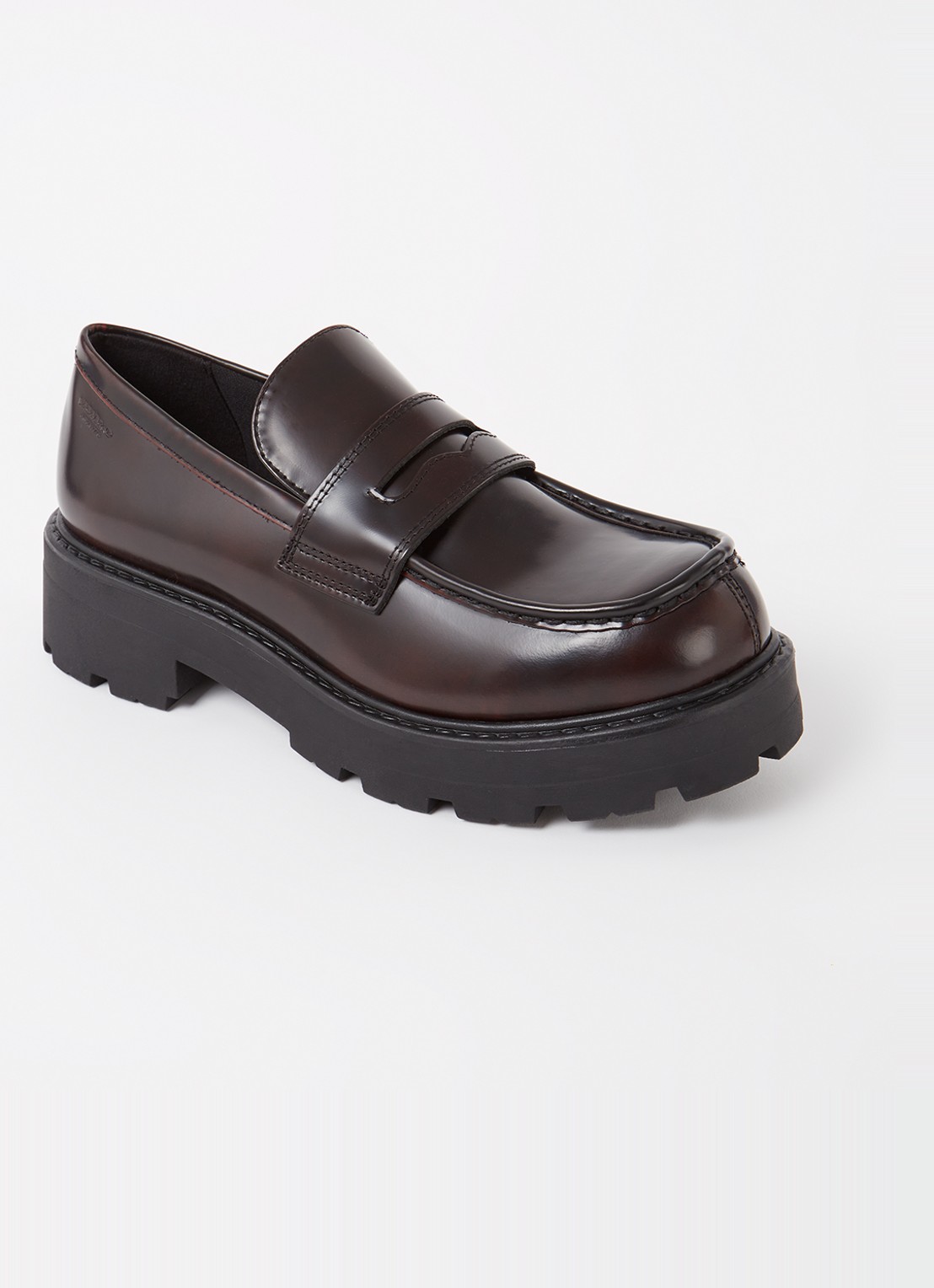 Vagabond Shoemakers Cosmo 2.0 loafer van leer - voorkant 5 bordeauxrood