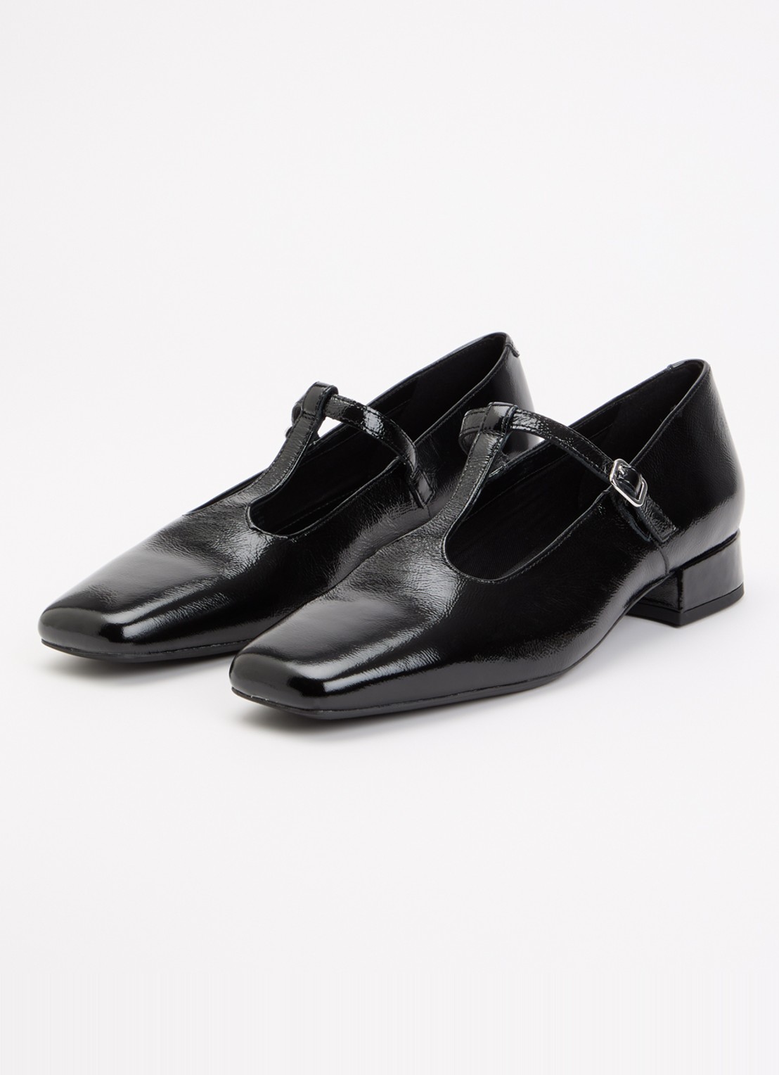 Vagabond Shoemakers Debbi Mary Jane pump van leer met lakfinish - detail 4 zwart