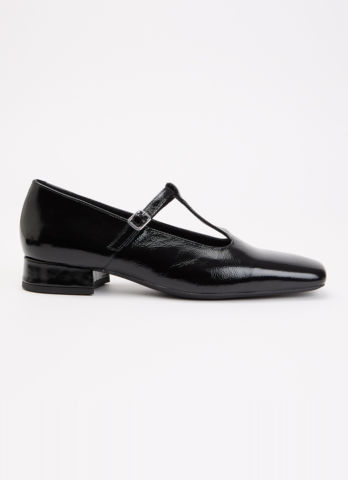 Vagabond Shoemakers Debbi Mary Jane pump van leer met lakfinish - voorkant 2 zwart