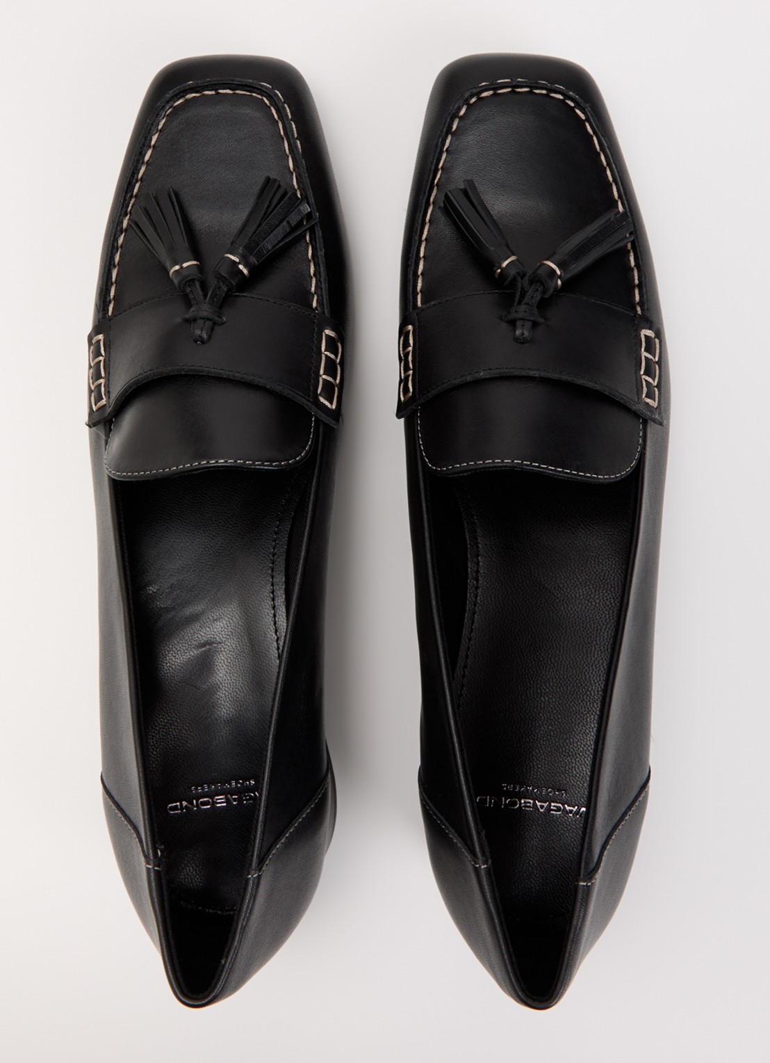 Vagabond Shoemakers Debbie loafer van leer - detail 3 zwart