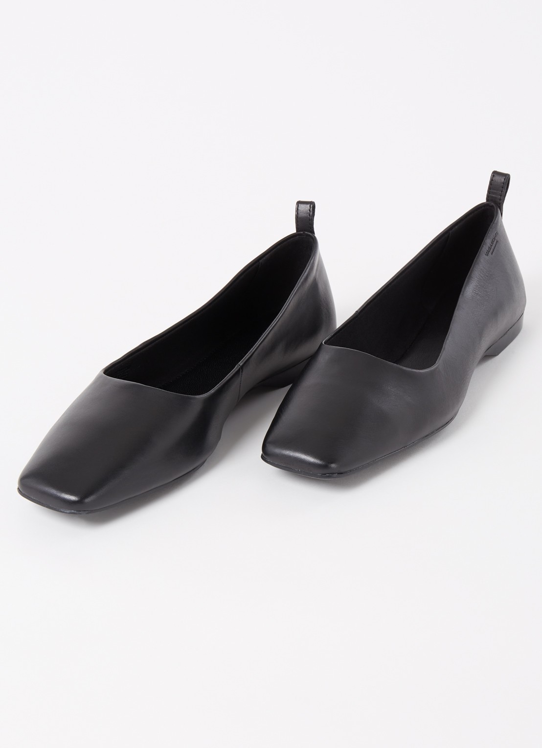 Vagabond Shoemakers Delia ballerina van leer - detail zwart