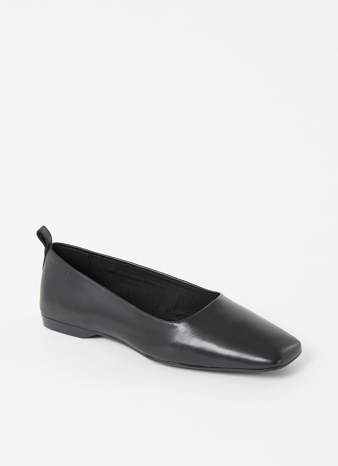 Vagabond Shoemakers Delia ballerina van leer - voorkant 5 zwart