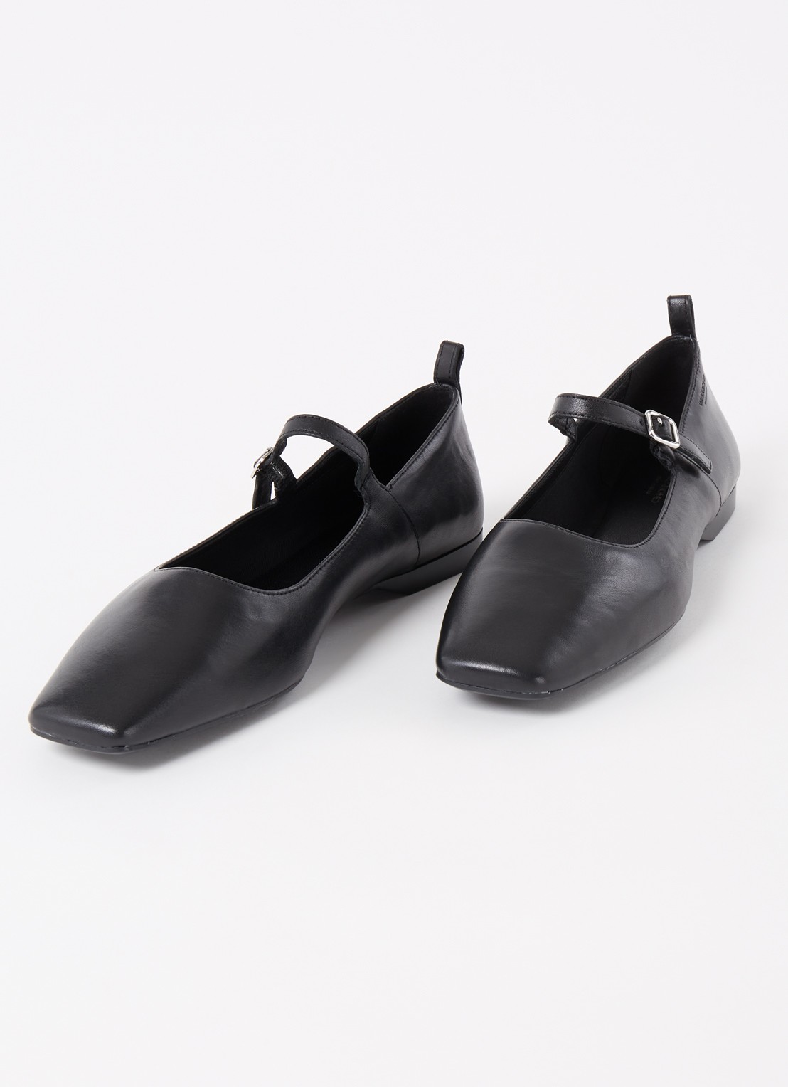 Vagabond Shoemakers Delia ballerina van leer - detail zwart