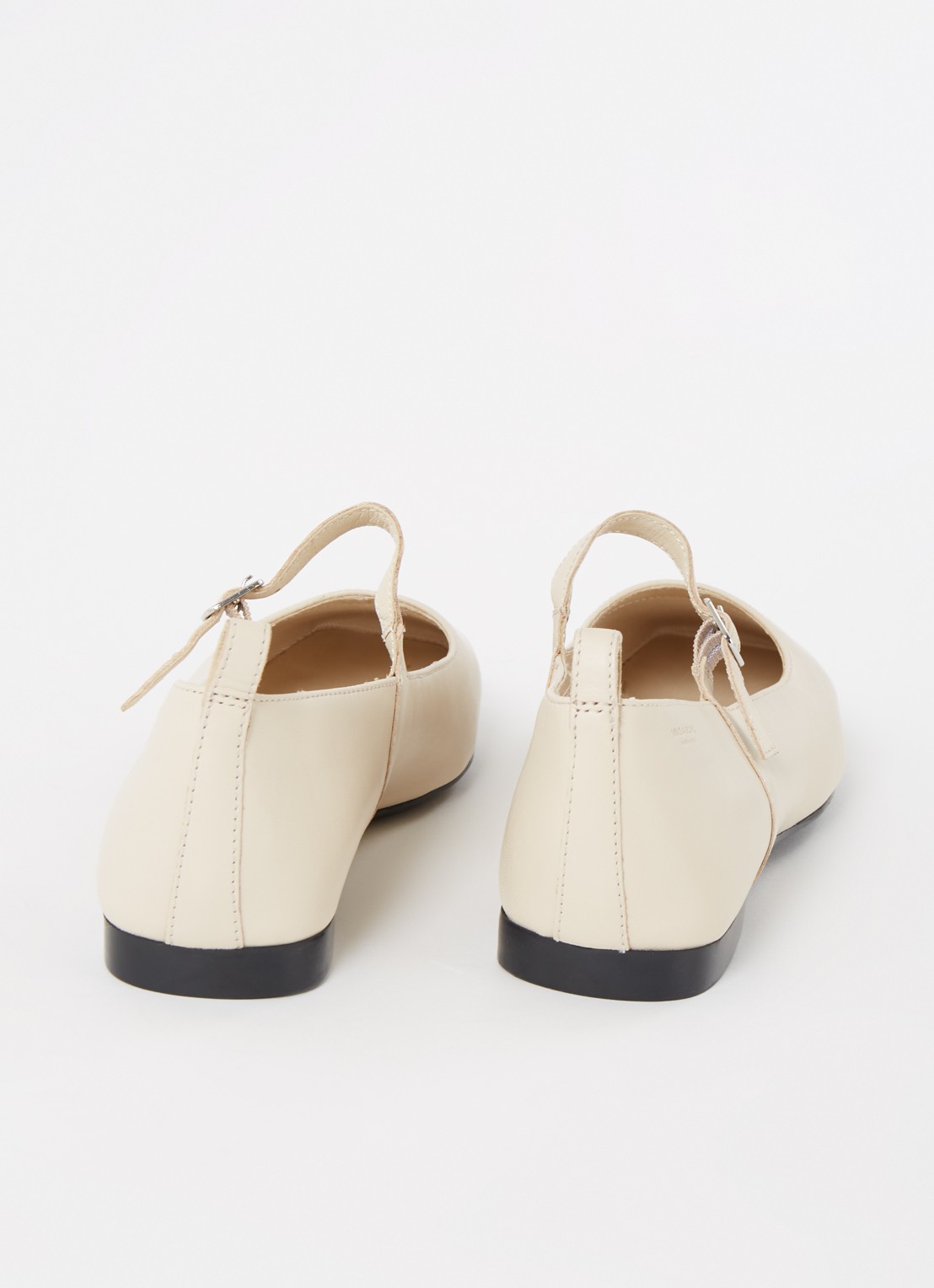 Vagabond Shoemakers Delia ballerina van leer - detail 4 gebroken wit