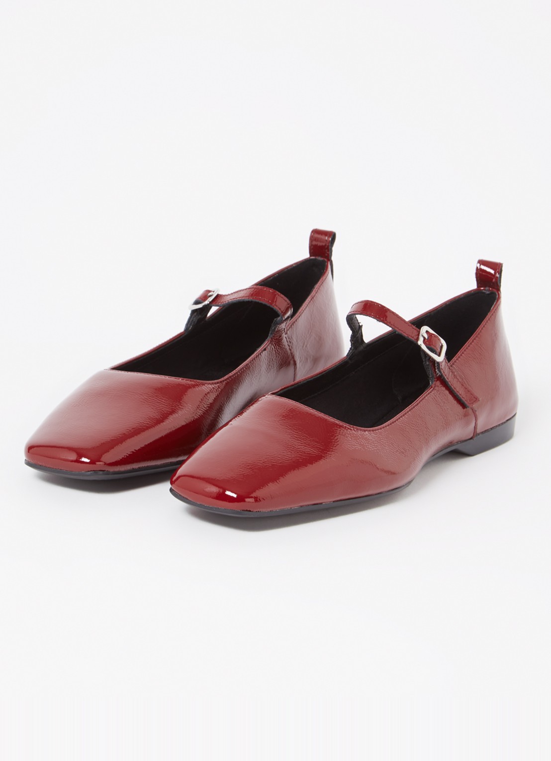 Vagabond Shoemakers Delia ballerina van leer - detail 2 donkerrood