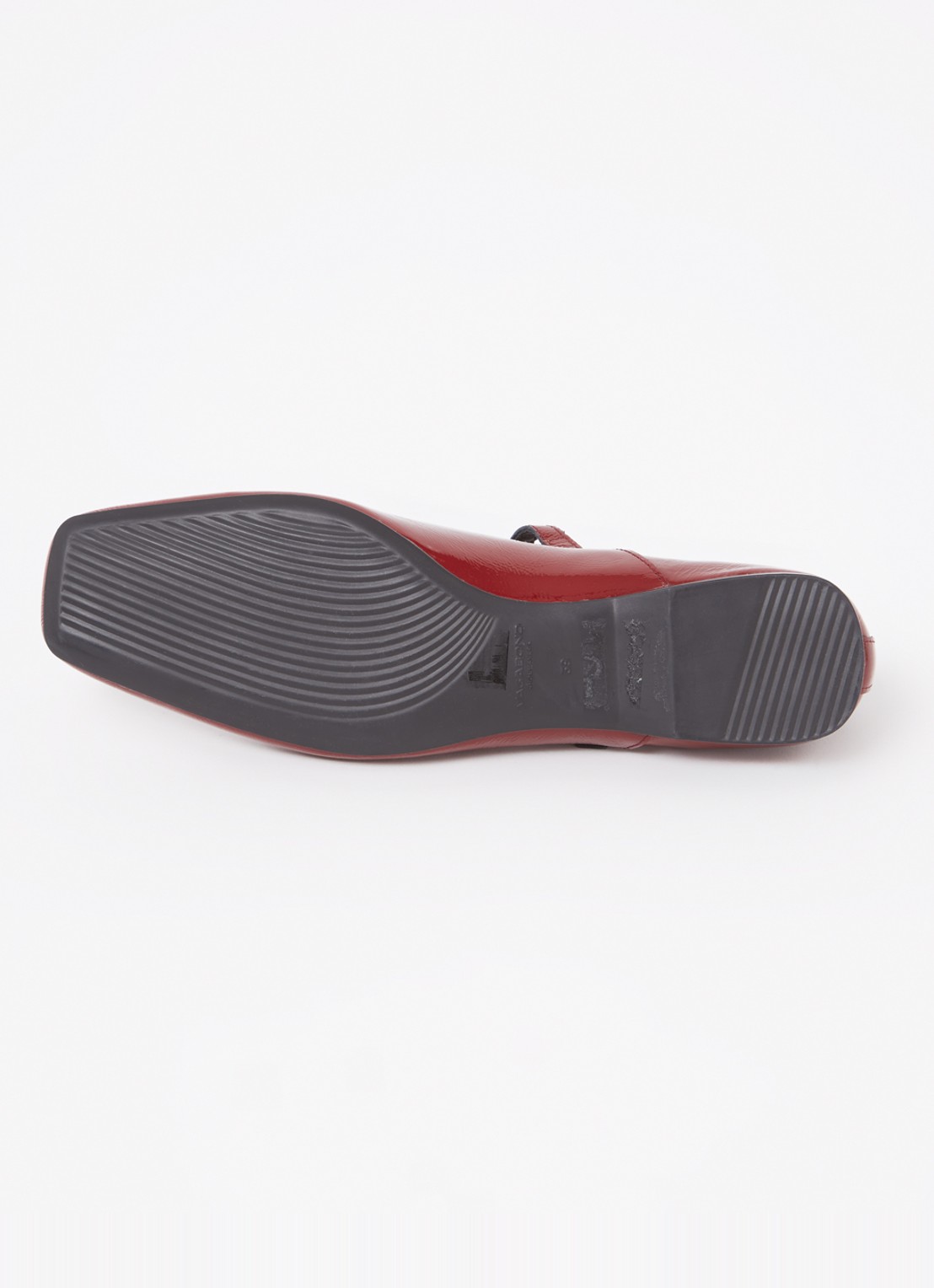 Vagabond Shoemakers Delia ballerina van leer - detail 4 donkerrood