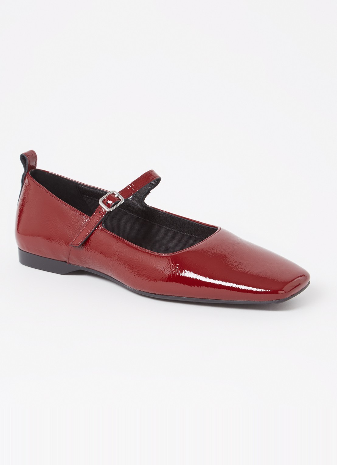 Vagabond Shoemakers Delia ballerina van leer - voorkant 5 donkerrood