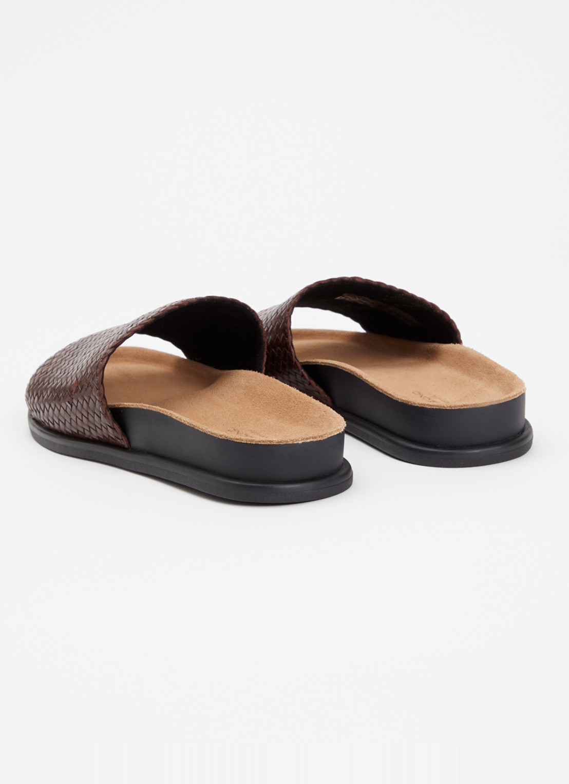Vagabond Shoemakers Effie slipper van leer - achterkant 6 roodbruin