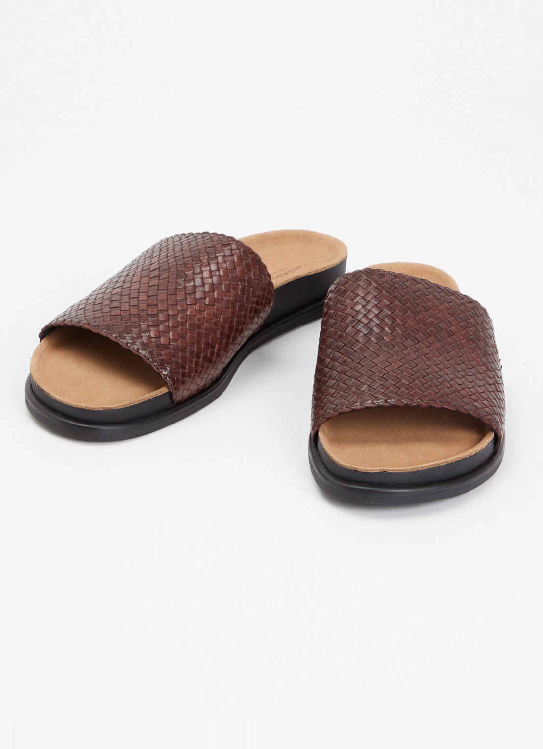 Vagabond Shoemakers Effie slipper van leer - detail 3 roodbruin