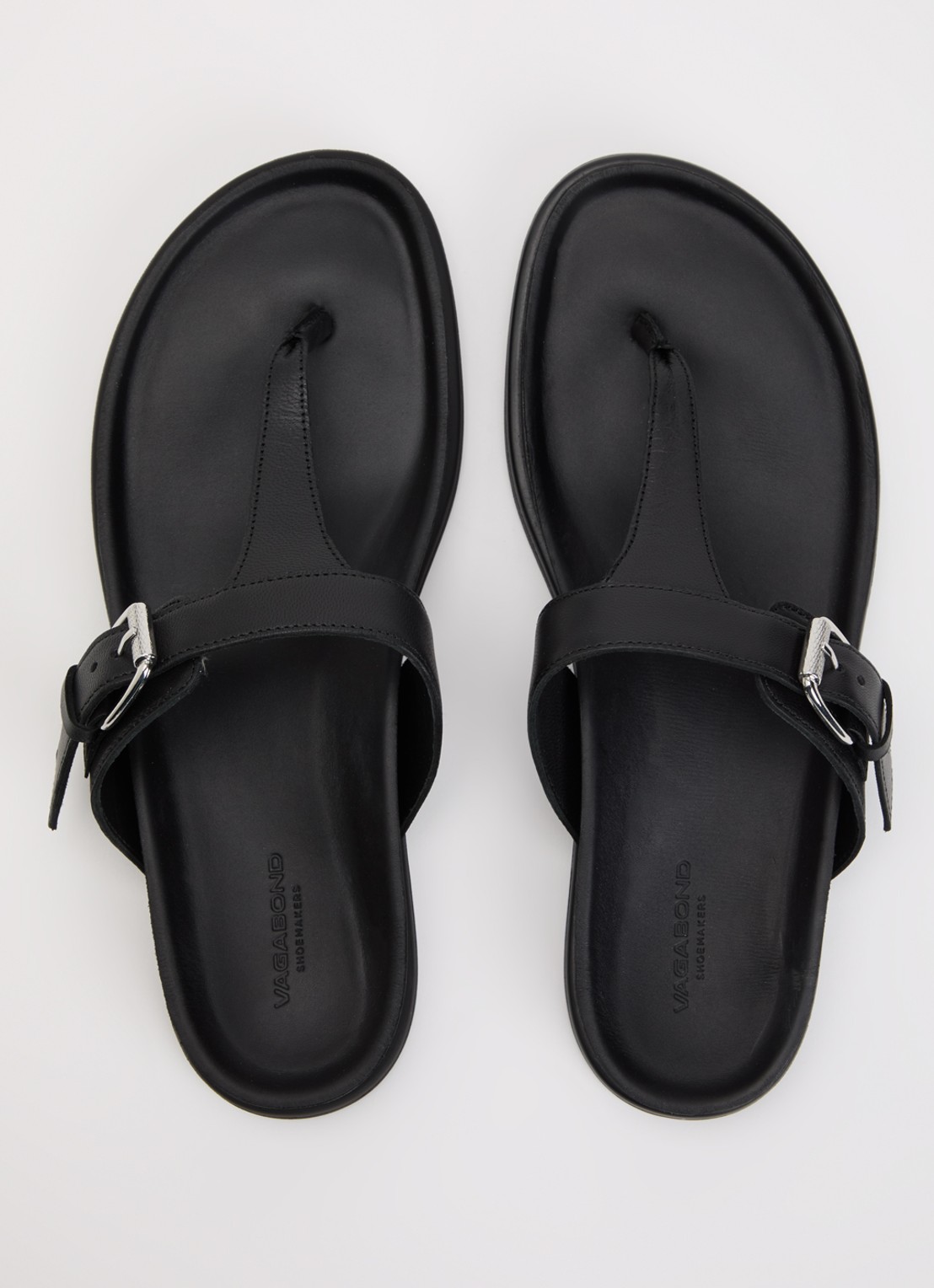 Vagabond Shoemakers Effie slipper van leer - detail 3 zwart