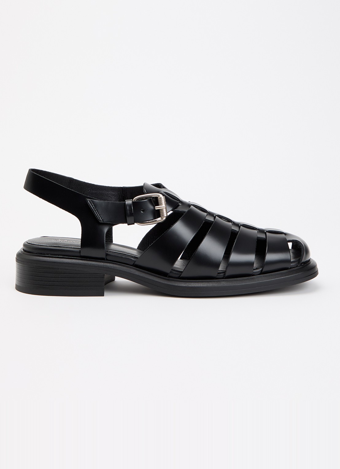 Vagabond Shoemakers Ellis sandalette van leer  - voorkant 2 zwart