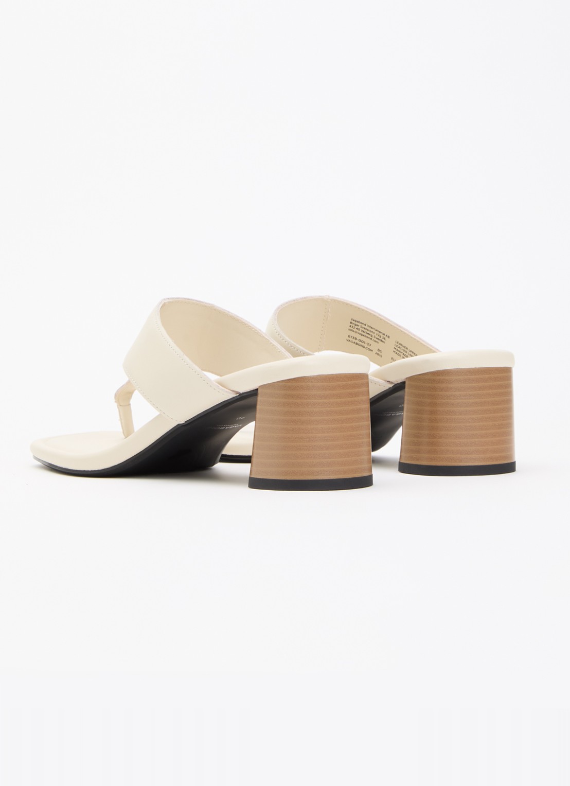 Vagabond Shoemakers Evie muiltje van leer - achterkant 5 creme