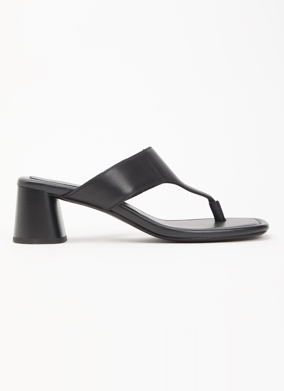 Vagabond Shoemakers Evie sandalette van leer - voorkant zwart