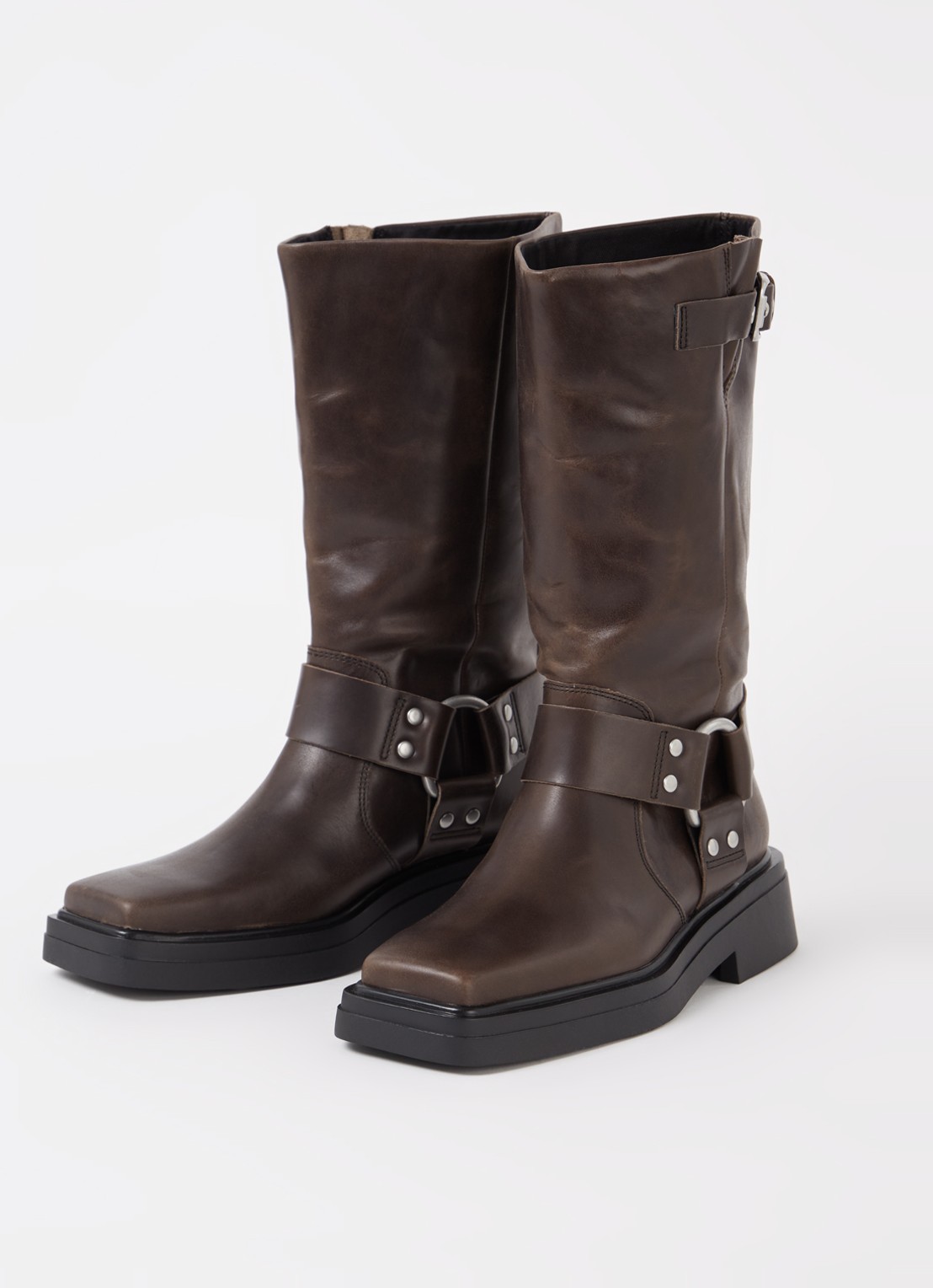 Vagabond Shoemakers Eyra biker boot van leer - detail 3 bruin