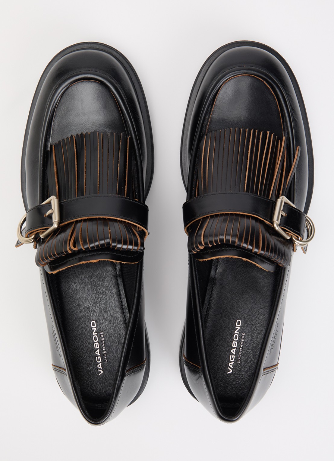 Vagabond Shoemakers Freya loafer van leer - detail 4 zwart