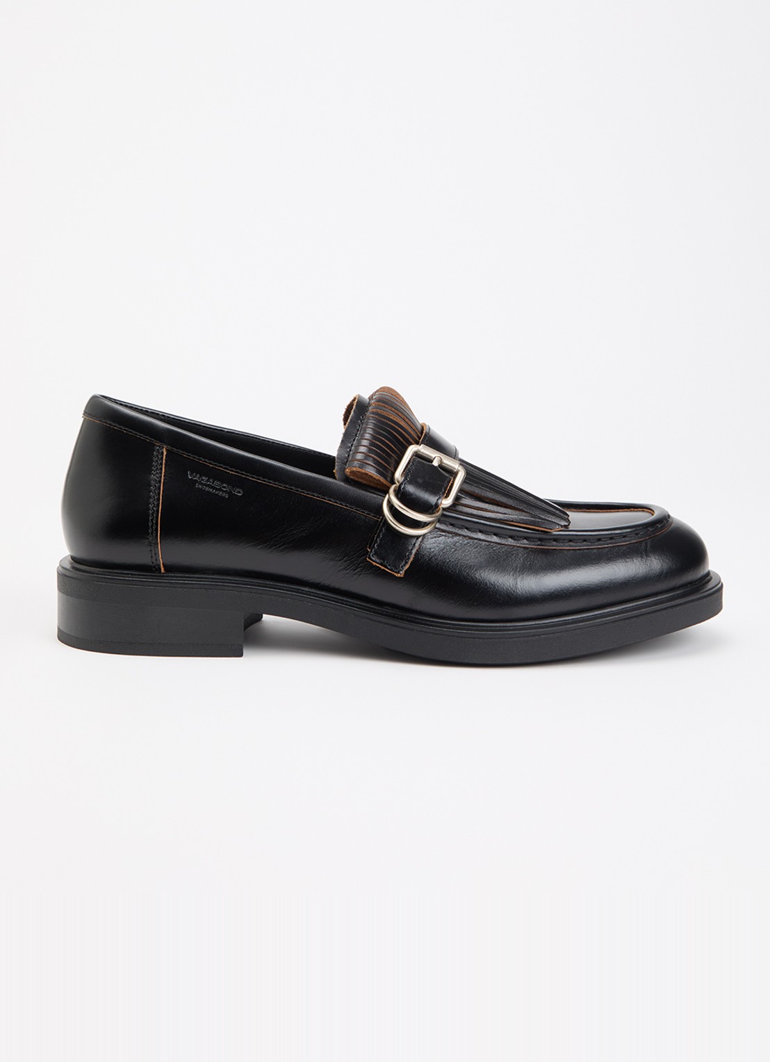 Vagabond Shoemakers Freya loafer van leer - voorkant 2 zwart