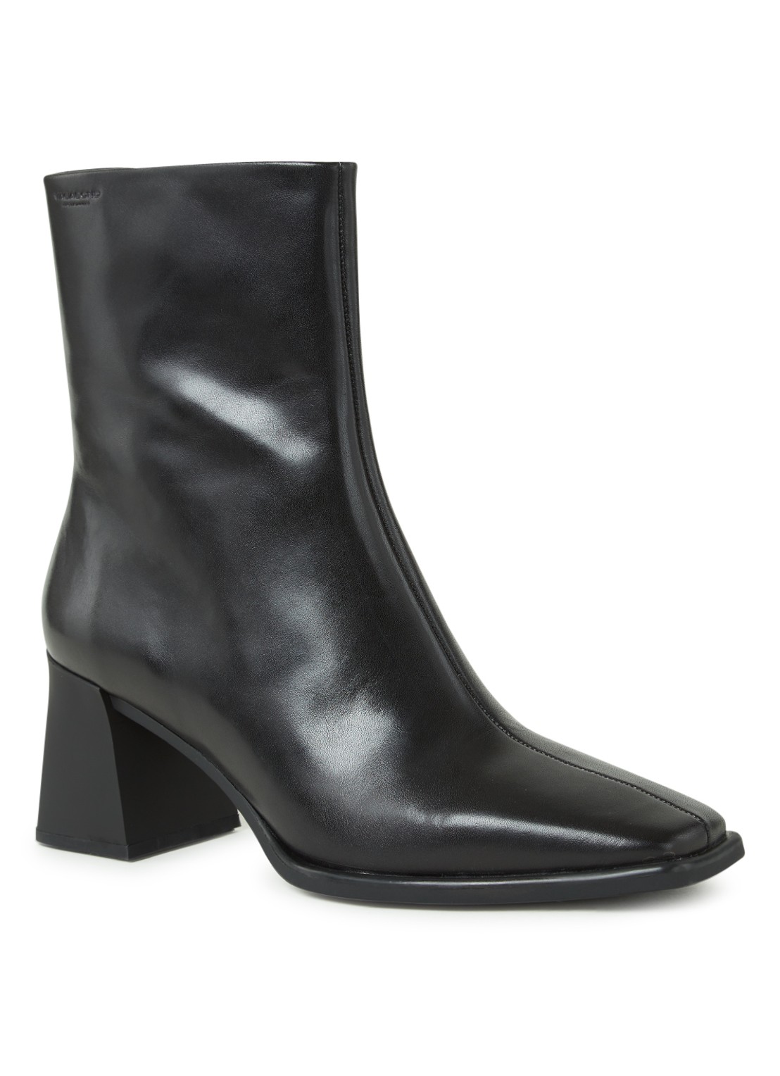 Vagabond Shoemakers Hedda enkellaarsje van leer - voorkant zwart