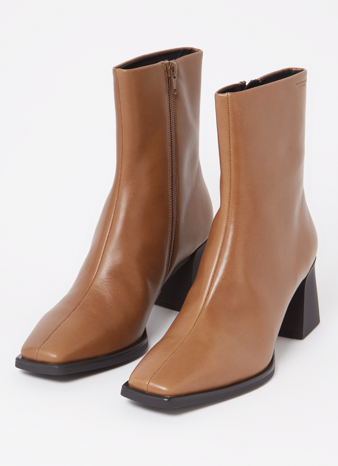 Vagabond Shoemakers Hedda enkellaarsje van leer - detail 3 camel