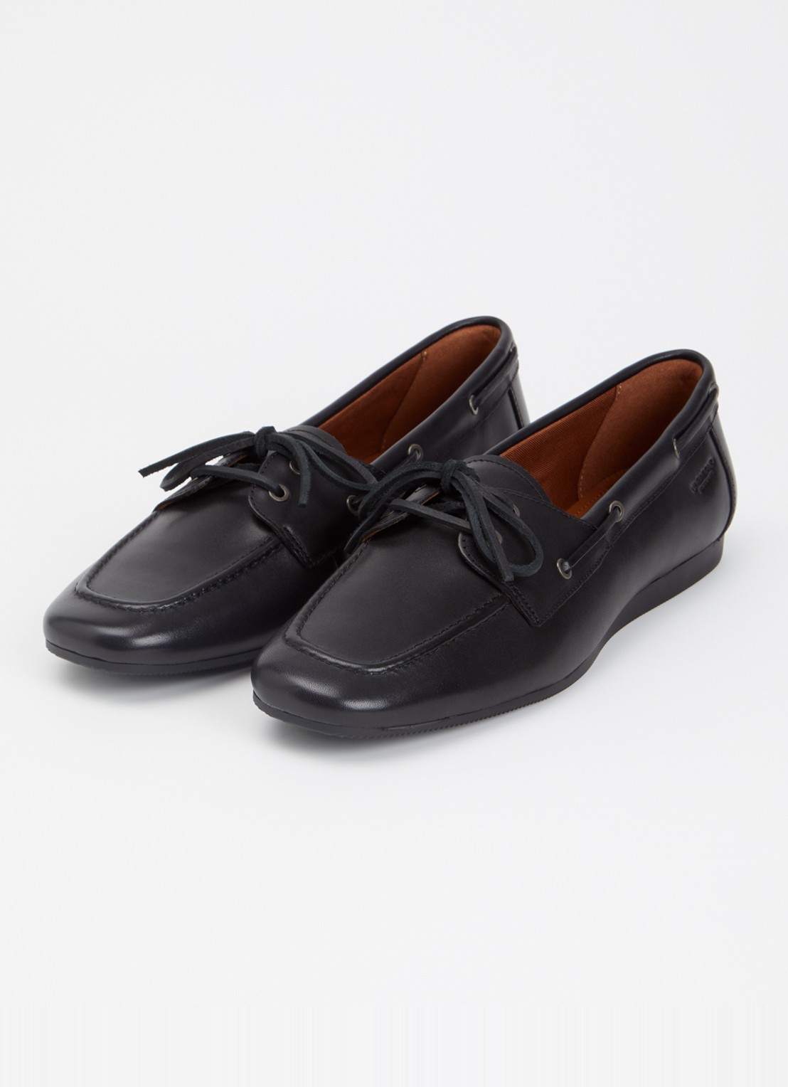Vagabond Shoemakers Hillary bootschoen van leer  - detail zwart